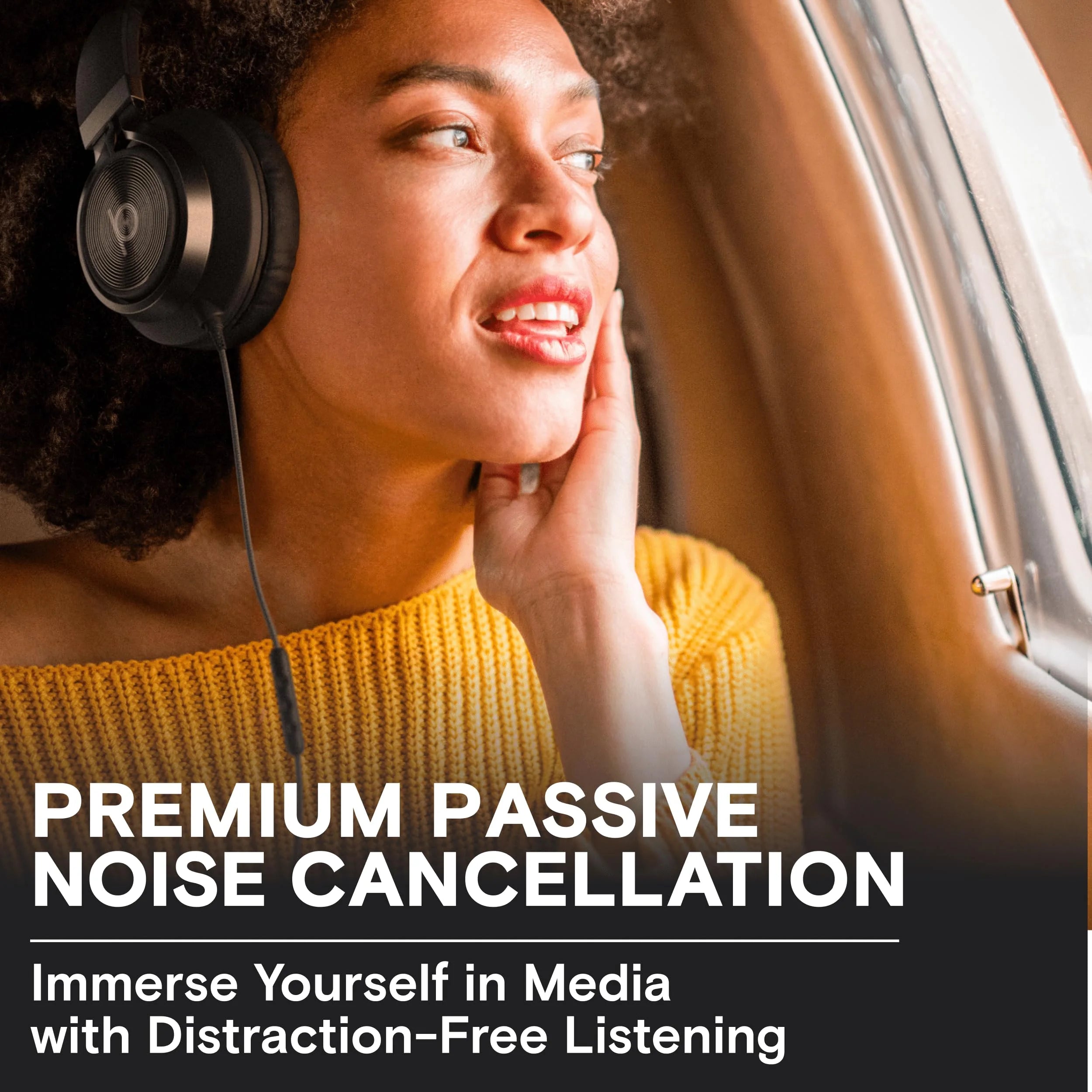 Experience Ultimate Comfort and Sound with the CL750 On-Ear Wired Headphones - Perfect for Sports and Everyday Use in Black