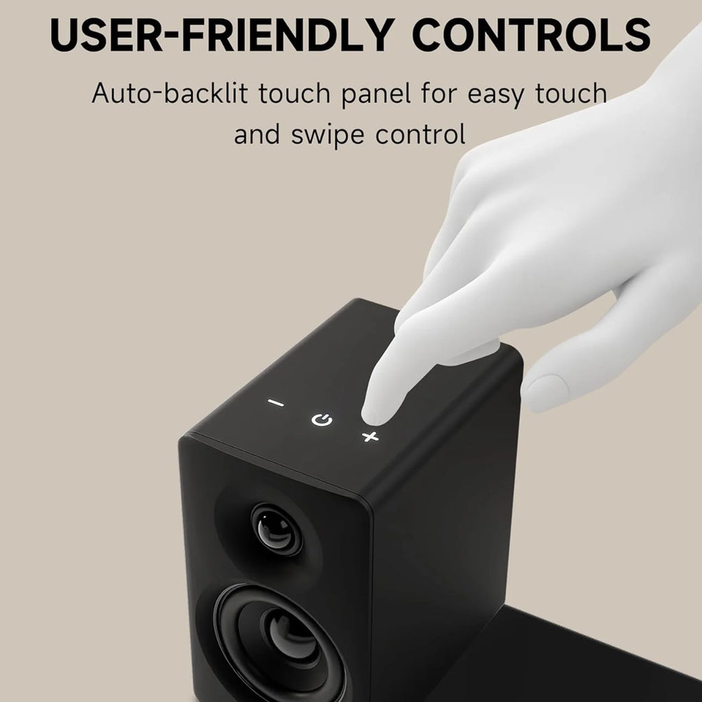 Elevate Your Sound Experience with Edifier M60 Bookshelf Speakers - 66W RMS Hi-Res Audio for Desktop Enjoyment in Sleek Black