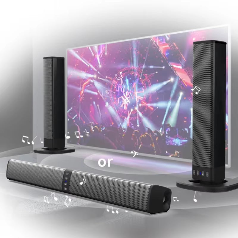 Elevate Your Audio Experience with the Powerful BS36 Wireless Soundbar and Subwoofer System for TV, PC, and More!