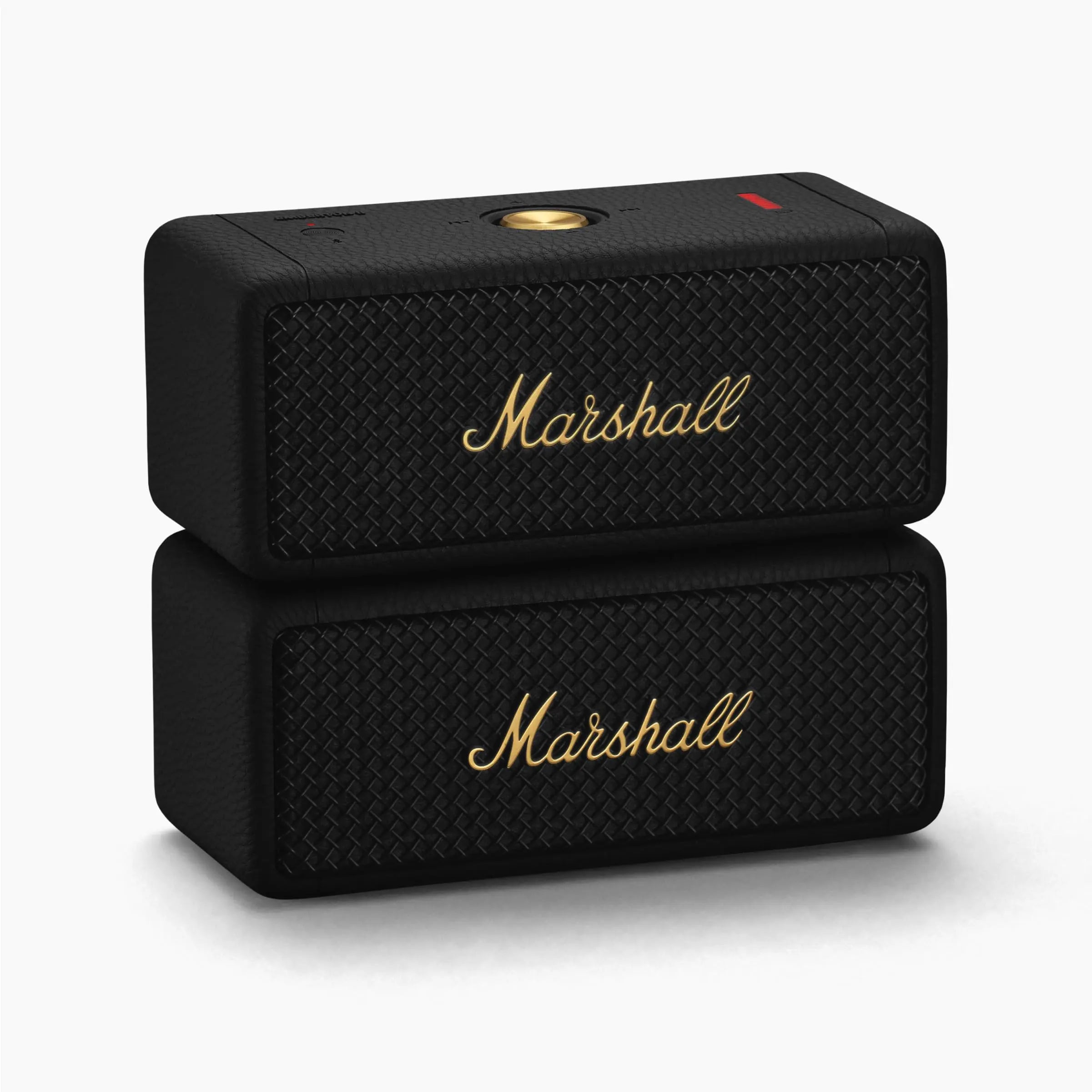 Experience Unmatched Sound with the Certified Refurbished Marshall Emberton II BT Portable Speaker in Black & Brass