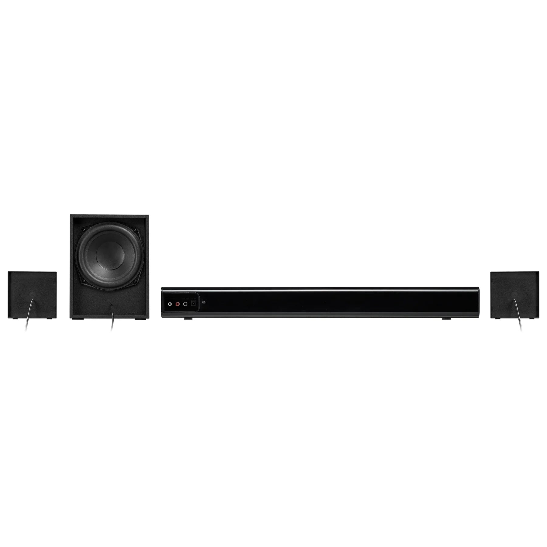 Experience Immersive Sound with the V5.0 Bluetooth 4.1 Channel Home Theater System - 24" Soundbar with Subwoofer & Remote Control in Sleek Black