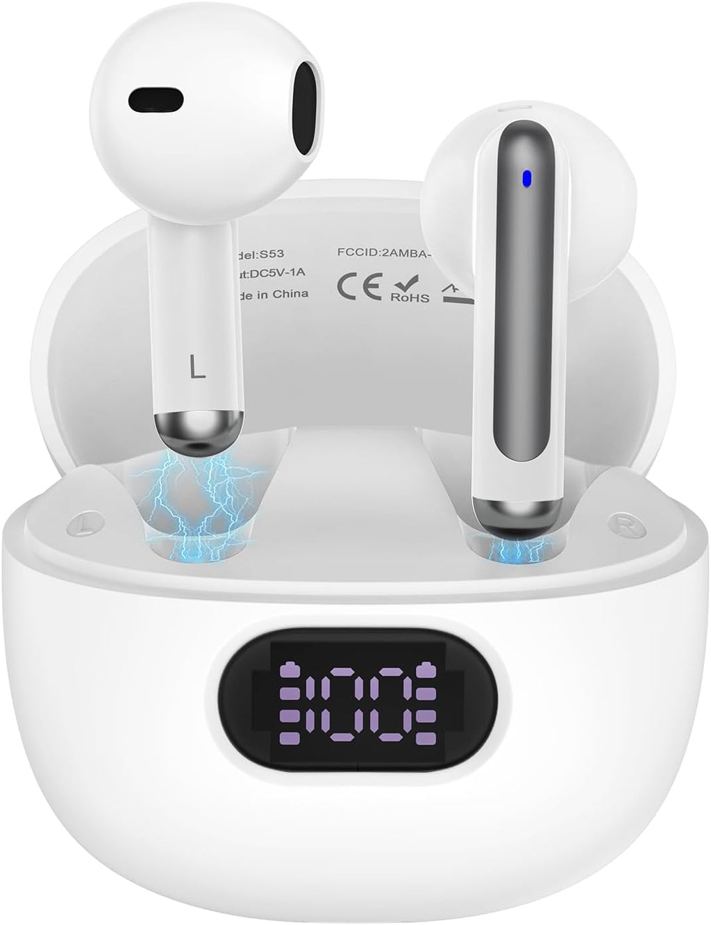 Premium Wireless Earbuds with Bluetooth 5.3 - Perfect for iPhone 16 Series and Beyond!