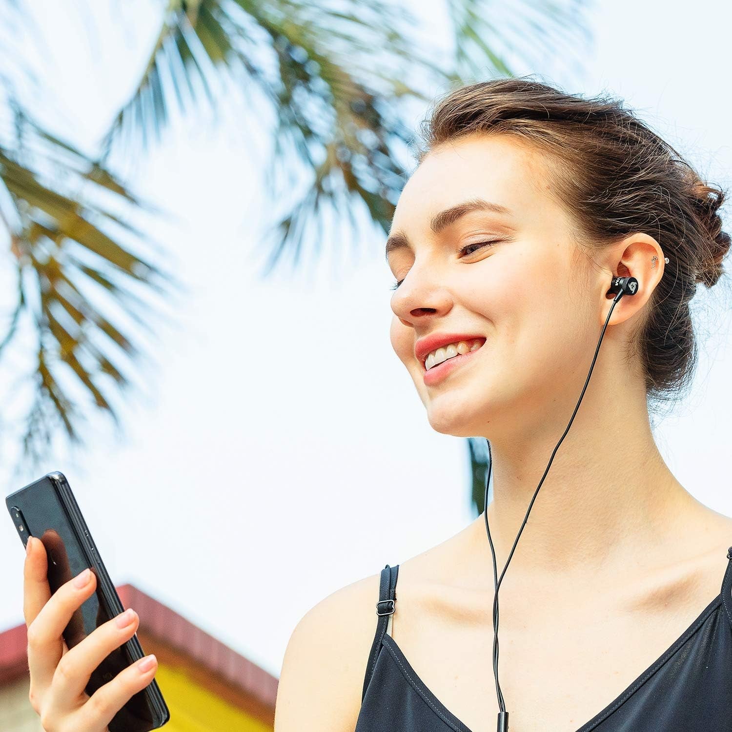 Experience Ultimate Sound with Fusion C - Premium USB-C Earbuds with Microphone, Long-Lasting Durability, and Memory Foam Comfort - Perfect for Music and Gaming - Black