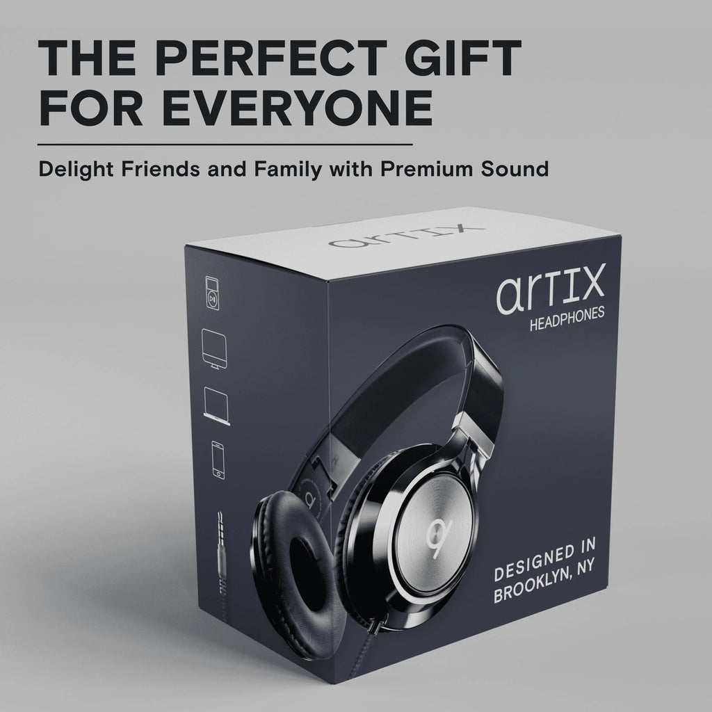 Experience Ultimate Comfort and Sound with the CL750 On-Ear Wired Headphones - Perfect for Sports and Everyday Use in Black
