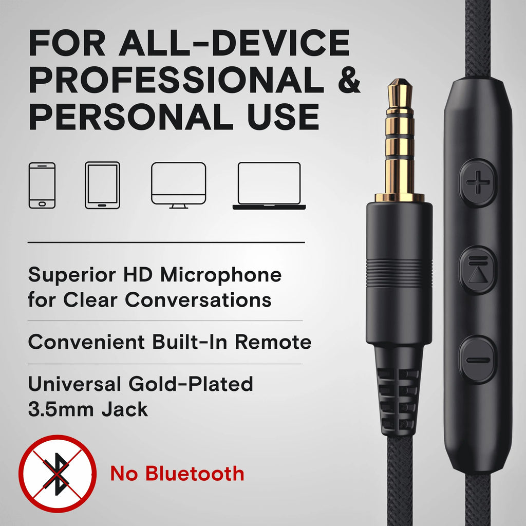 Experience Ultimate Comfort and Sound with the CL750 On-Ear Wired Headphones - Perfect for Sports and Everyday Use in Black