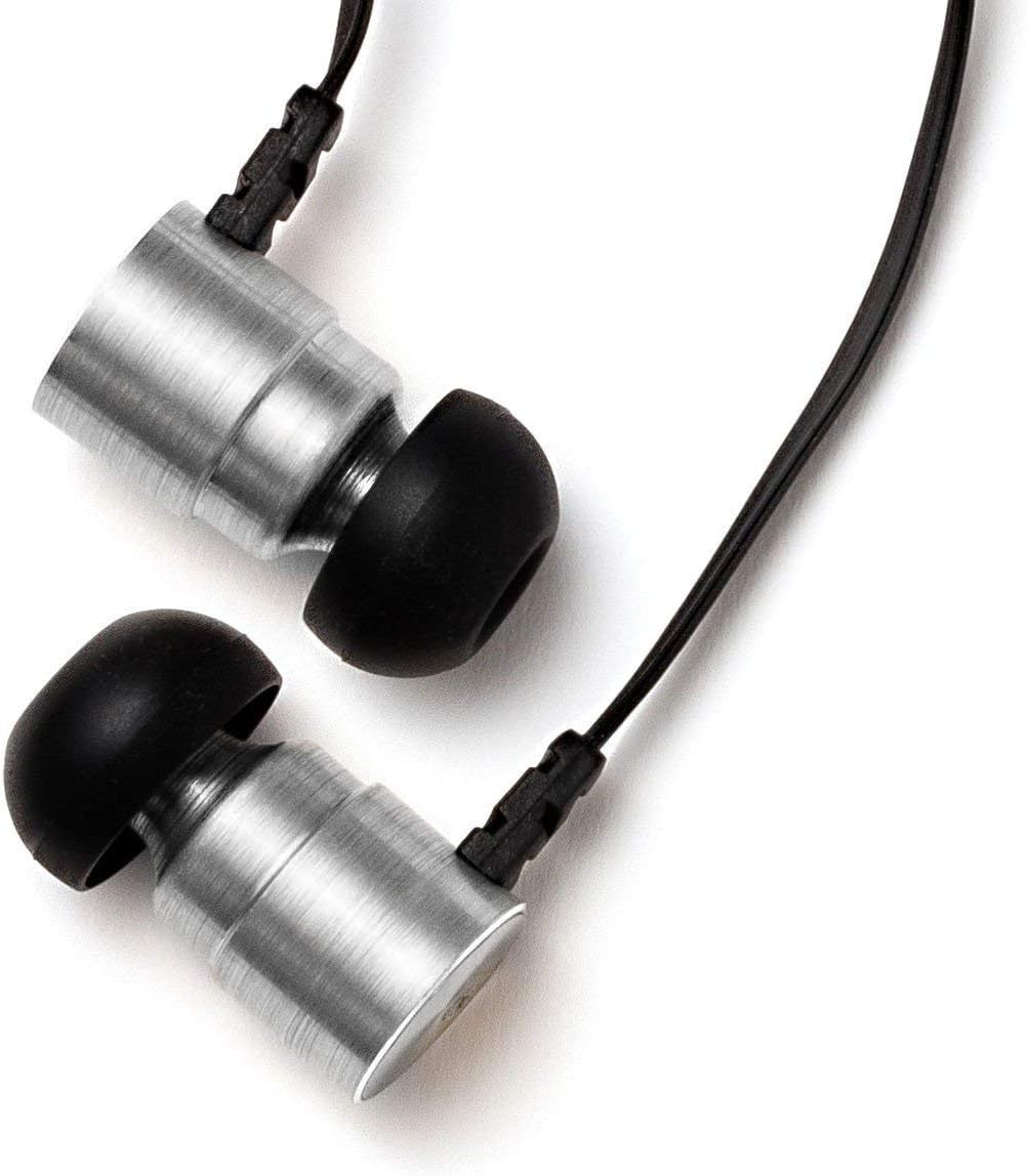 Experience Powerful Sound with MTL Dual Driver Heavy Bass In-Ear Earbuds - Premium Noise-Isolating Headphones with Mic in Sleek Silver