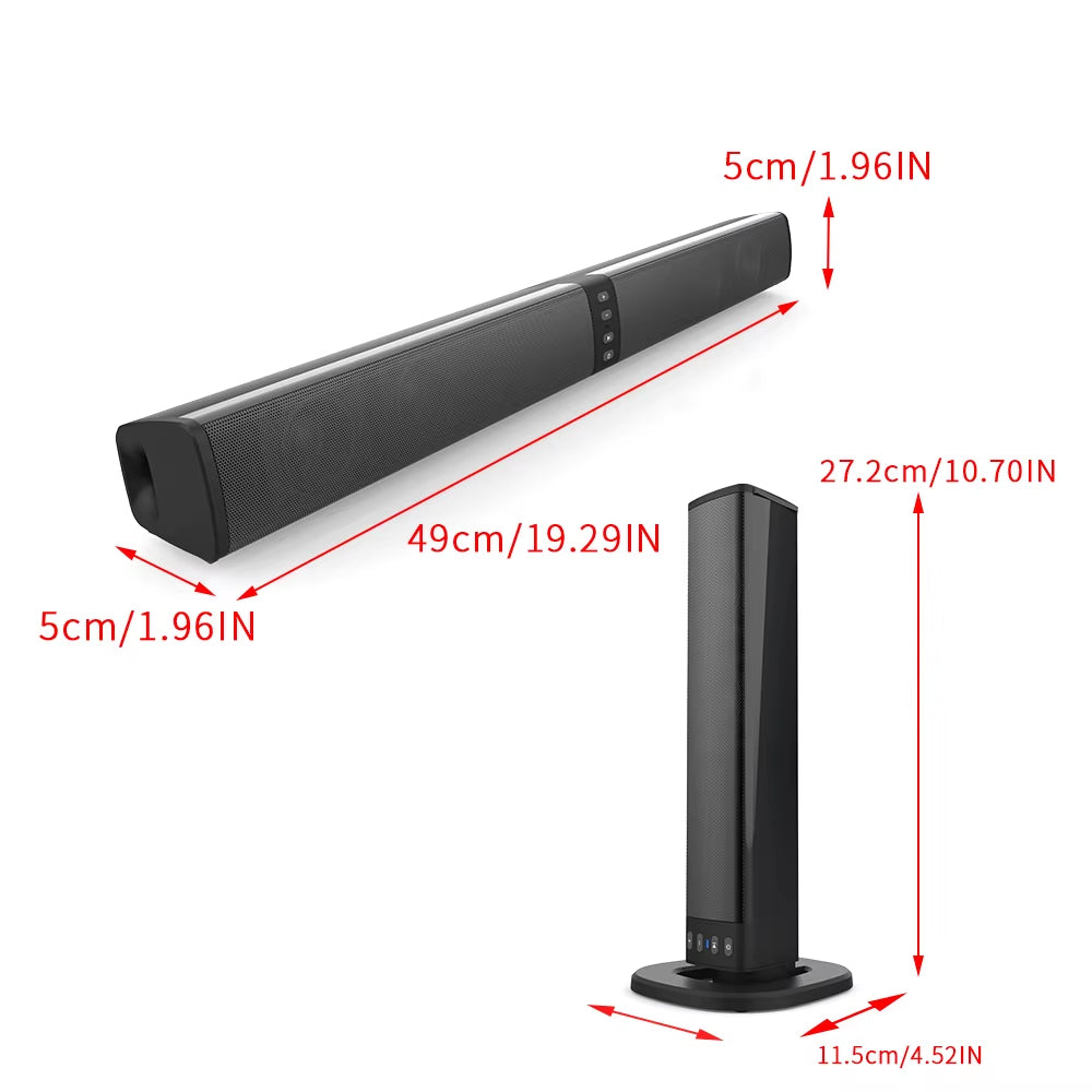 Elevate Your Audio Experience with the Powerful BS36 Wireless Soundbar and Subwoofer System for TV, PC, and More!